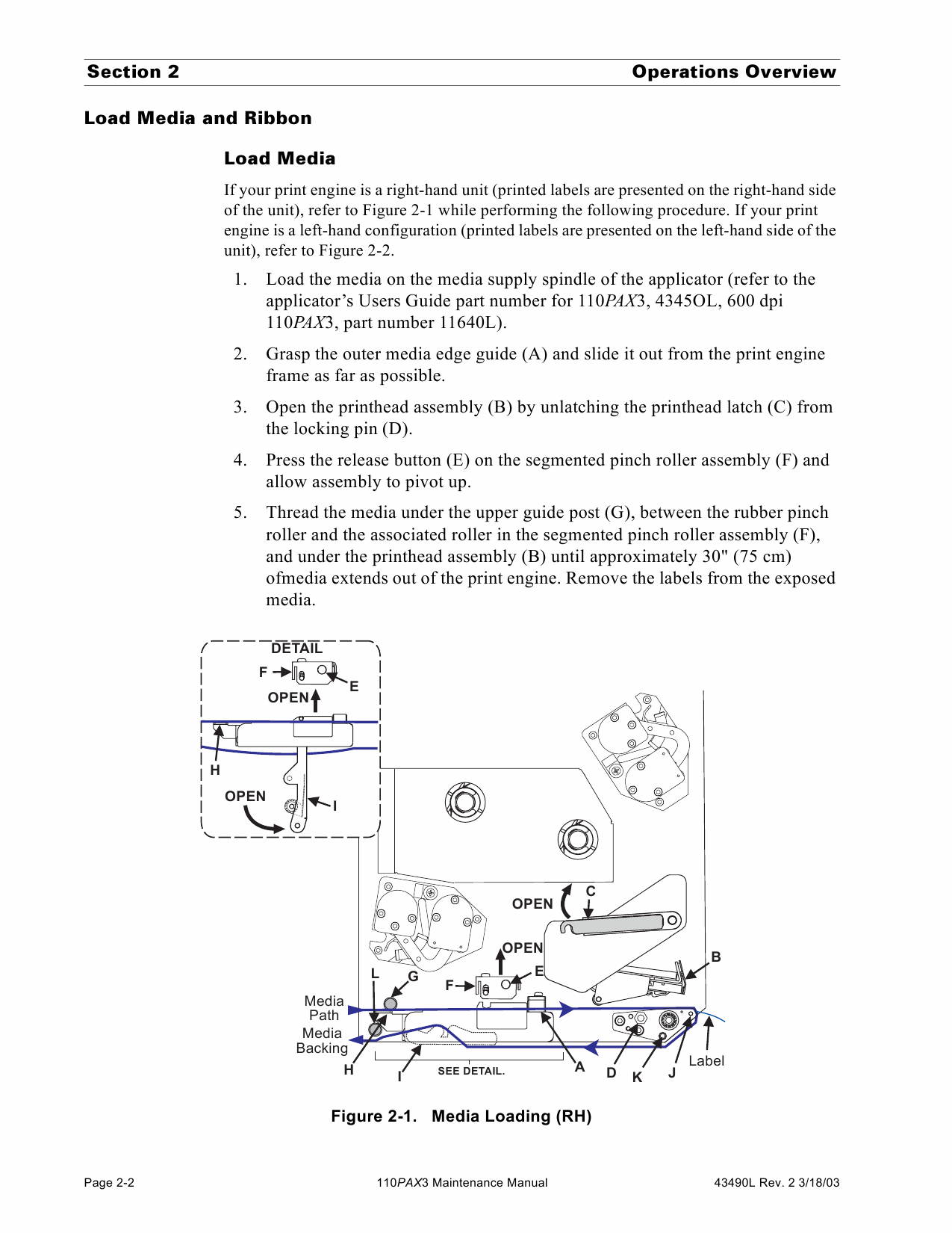 Zebra Label 110PAX3 Maintenance Service Manual-2